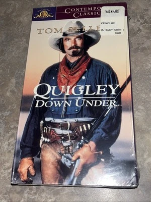 QUIGLEY DOWN UNDER VHS 1997 VIDEO TAPE TOM SELLECK ALAN RICKMAN NEW SEALED - Image 1 of 4
