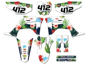 2019-2023 CRF 125 TROPIC White Senge Graphics Kit Compatible with Honda - Picture 1 of 10