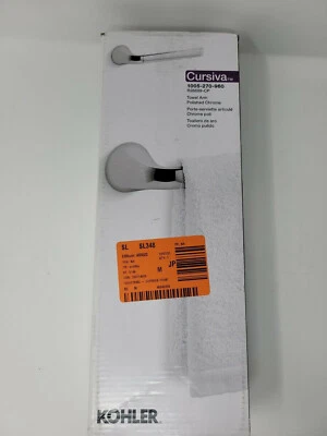 Brazo de toalla cursiva KOHLER en acabado cromado pulido 1005-270-960 OBN Foto 1 de 2