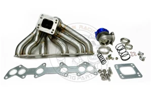 3mm SS304 T3/T4 Turbo Manifold+44mm V band Wastegate for Toyota 1JZGTE 1JZ VVTI - Picture 1 of 22