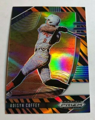 2020 Prizm Draft Picks TIGER STRIPE ADISYN COFFEY RC #78/99 Made White Sox #83 - Image 1 of 2