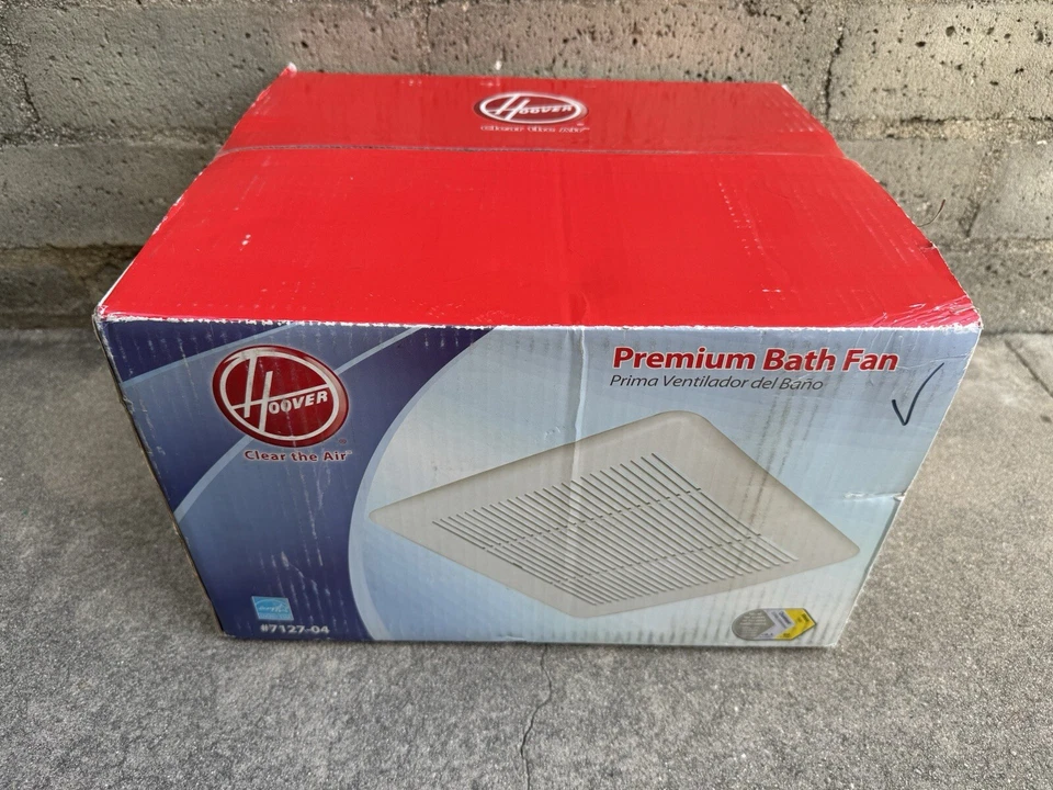 Ventilador de techo de baño HOOVER Premium #7127-04 DEAD STOCK NUEVO SELLADO Foto 1 de 3