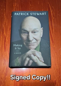 SIGNED Making It So A Memoir by Patrick Stewart 2023 Hardcover Book AUTOGRAPHED - Picture 1 of 11