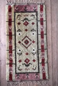 Scandinavian middle century rya rug. 1959-1969 (180x90cm / 70.8x35.4in) - Picture 1 of 7
