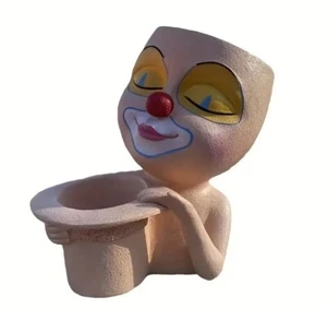 Clown Face Flower Planters Pots Resin Head Planter Succulent Pot Garden  - Picture 1 of 4