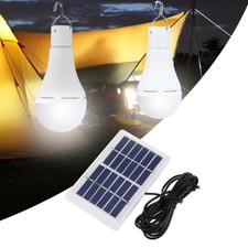 5 Modes AKKU LED Camping Lampe mit Solar-Panel Outdoor Gartenleuchte Zeltlampe