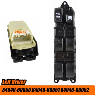 Front Left For TOYOTA LAND CRUISER PRADO 2002-2008 2009 2010 Power Window Switch - Image 1 of 4