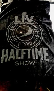 NFL Black Authentic 2019 Super Bowl LIV Half Time Show Towel Pepsi NEW - Picture 1 of 5
