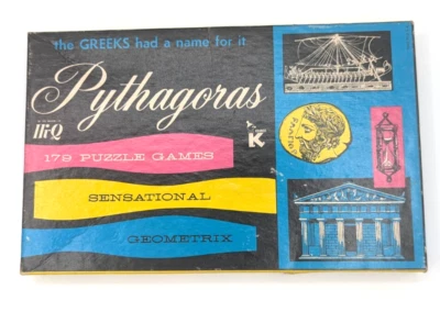 Pythagoras Puzzle Game No. 111, Hi-Q, 179 Geometric Puzzles, Kohner, 1960's - Image 1 of 4