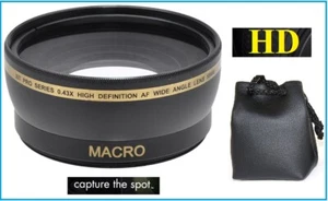 0.43x Hi Def Wide Angle with Macro Lens for Canon 55-250mm Lens - Picture 1 of 4