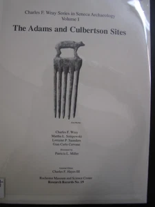 Native American Indians Adams and Culbertson Sites Seneca Archaeology Tools 1987 - Picture 1 of 11