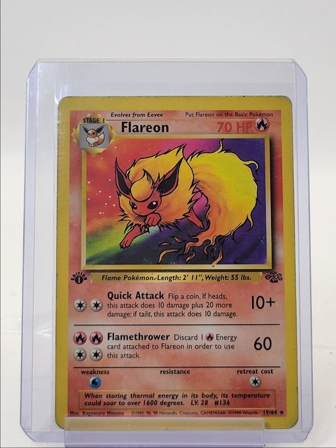 Carta Ultra Rara - Flareon Ex - Pokemon Tcg, Jogo de Tabuleiro Pokémon  Nunca Usado 63122378