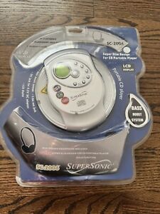 NEW Supersonic Portable Personal CD Player w/ headphones SC-2006 Sealed