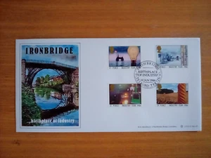GB BRADBURY FDC 1986 LFDC NO 47 INDUSTRY YEAR IRONBRIDGE SPECIAL P/M - Picture 1 of 1