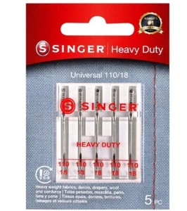 Universal Sewing Machine Heavy Duty Needles 5 Set for Singer Brother Kenmore - Picture 1 of 7