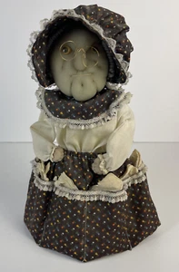 Peluche pupazzo nonna vintage fatto a mano nonna vecchia signora nonna cofano - Foto 1 di 12
