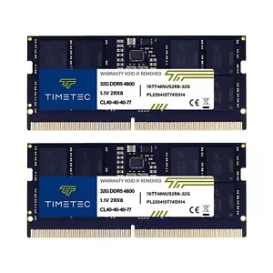 Timetec 64GB KIT(2x32GB) DDR5 4800MHz PC5-38400 Unbuffered Non-ECC 1.1V CL40 ... - Picture 1 of 2