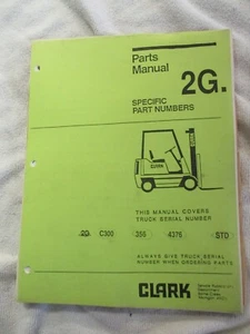 CLARK C500 Y40 Y45 Y50 Y355 1984 DIESEL REFERENCE PARTS MANUAL READ Listing - Bild 1 von 2