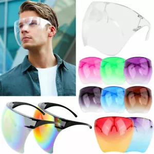 Clear Shield Gesichtsmaske Brille Transparent Mehrweg Brille Visier Antibeschlag Posten - Bild 1 von 19