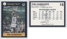 1991 Collegiate Collection Georgia Tech Tom Hammonds #15