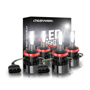For Nissan Rogue 2014-2020 LED Headlight Bulbs H11 High Low Beam Combo Kit 4Pcs - Picture 1 of 10