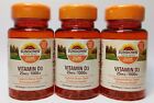 Sundown Naturals Vitamin D3 1000iu -200 Count Softgels Pack of 3, EXP:09/2023