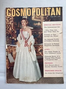 1957 Gracy Kelly Princess Grace Cover Cosmopolitan Magazine July 1957 Rare HTF - Imagen 1 de 13