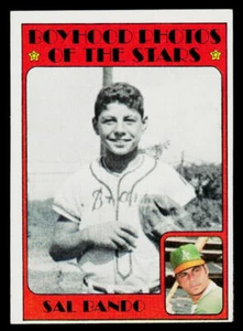 1972 Topps Baseball Card #348 Sal Bando Oakland Athletics - Picture 1 of 2