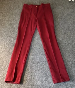 Chicos Size 0.5 Regular The So Slimming Slim Leg Elyse Deep Red - Picture 1 of 10