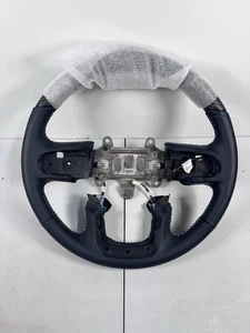 RAM 1500 Limited Steering Wheel Indigo Leather Wood Heated 2019-2024 OEM - Picture 1 of 9