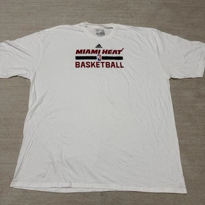 Adidas Miami Heat Auténtica Práctica Blanca Camisa EQUIPO EMITIDA Para Hombre 4XLT Nueva Foto 1 de 4