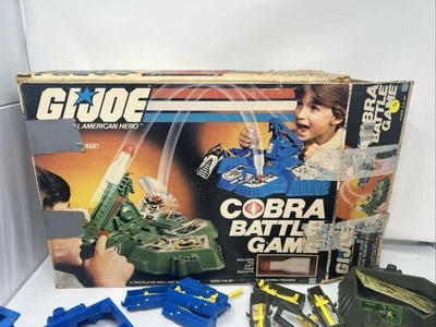 1982 Hasbro Vintage GI JOE Cobra Battle Game with Original Box Almost Complete - Image 1 of 4