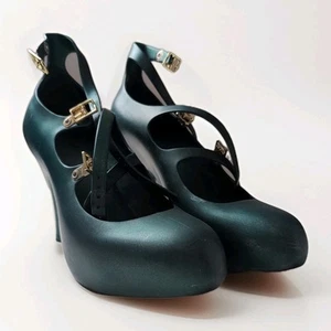 Vivienne Westwood X Melissa Green Rubber Pumps Size 8 - Picture 1 of 6