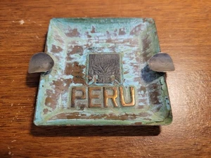 Vintage ashtray copper Peru souvenir - Picture 1 of 2