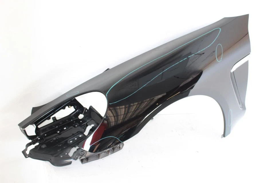 Conjunto guardabarros delantero izquierdo conductor negro Porsche Panamera 10-13 Foto 1 de 4