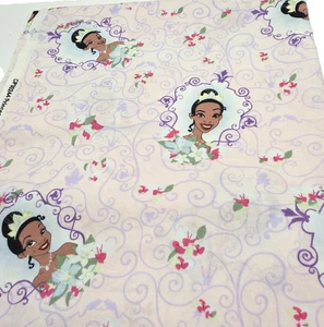 Tessuto cotone principessa e la rana 66 1/2" x 43 1/2" - Foto 1 di 3