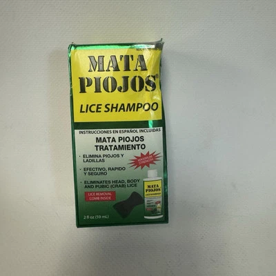 CHAMPÚ EFICAZ TRATAMIENTO PIOJOS MATA PIOJOS 2oz 👉🏻CADUCIDAD 02/2027 Foto 1 de 4