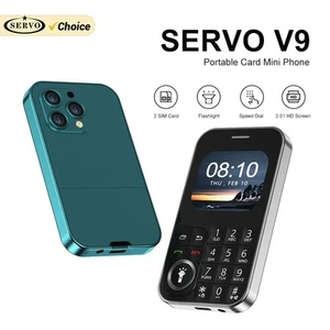 Unlocked SERVO V9 Small Mobile GSM Phone Blacklist Speed Dial Dual SIM Cellphone - Picture 1 of 28