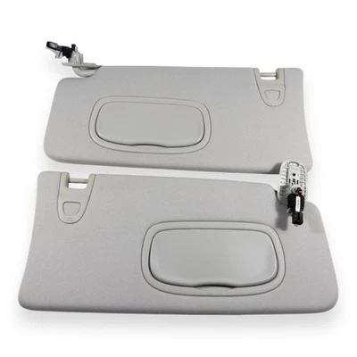 2018-2021 Jeep Compass Driver & Passenger Sun Visor Pair Set Light Gray Cloth - Image 1 of 4