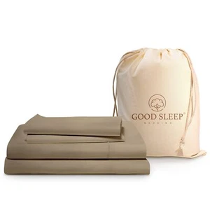 Good Sleep Bedding 100% Egyptian Cotton Queen Sheet Set - 4 Pc, 1000 TC, Shee... - Picture 1 of 7