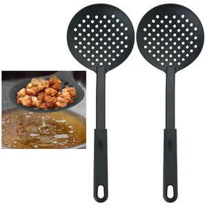 Set of 2 Nylon Skimmer Utensils Strainer Ladle Spoons for Frying Kitchen Servi - Picture 1 of 1