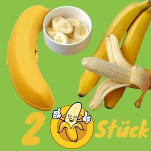 2x Bananenbox Bananendose Lunchbox Aufbewahrungsdose für Banane Obst - Bild 1 von 2