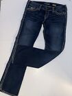 Silver Jeans Wmns 31X32 Mckenzie Boot Cut Dark Blue Flap Pocket (Actually 35X32)