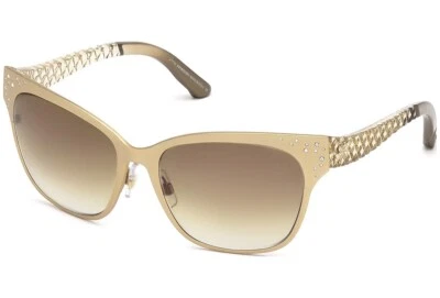 Gafas de sol SWAROVSKI Dalia SW 69 32F mate de metal dorado 57-17-140 ojo de gato con piedras Foto 1 de 4
