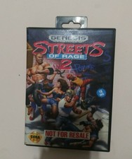 1992 Streets of Rage 2 Original Sega Genisis Game with case + book Authentic
