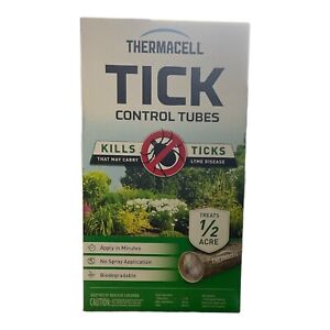 THERMACELL - 12 Tick Control Tubes Kills Ticks Treats  11,000 sq ft - New In Box