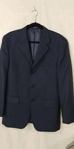 Giacca tuta sportiva uomo Jones New York cappotto blu navy taglia 40R 3 bottoni 100% LANA - Foto 1 di 7