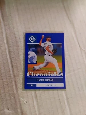 2022 Panini Chronicles - Blue #49 Clayton Kershaw /50 - Image 1 of 3