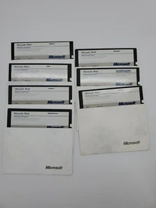 1987 MICROSOFT WORD VER 5.0 FOR IBM PERSONAL COMPUTERS SYSTEM 7 DISKETTES - Picture 1 of 3