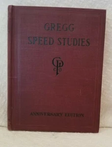 Gregg Speed Studies Vintage Hardcover Book Anniversary Edition 1929 John R Gregg - Picture 1 of 5